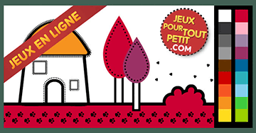 Jeux de coloriage en ligne gratuit pour enfants et pour maternelles: Peindre la Maison