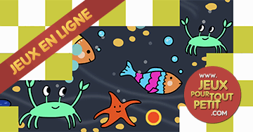 Jeux en ligne pour enfants de 2, 3, 4 et 5 ans: La mer. Jeu gratuit pour maternelles