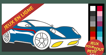 Jeux de coloriage en ligne pour garcon: Peindre automobile moderne!