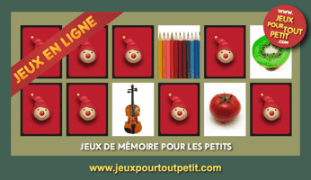 Jeux de memory pour la mémoire des enfants: Les Objets! Ressources en ligne pour mamans et papás