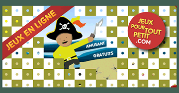Jeux gratuits pour tout petits: Pirates. Jeu éducatif en ligne pour petit enfants