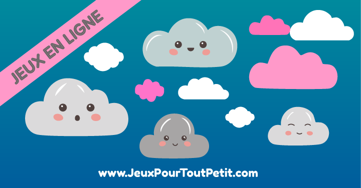 Jeux en ligne pour enfants de 2 à 5 ans et pour les tout petits: Les Nuages
