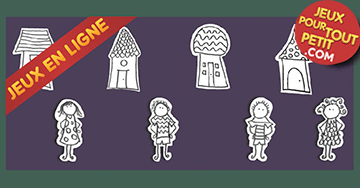 Jeux gratuits pour les tout petits: Maisonnettes. Jeu éducatif en ligne pour enfants de 2 à 6 ans