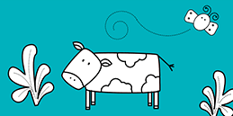 Jeux de coloriage en ligne: Vache Pour Colorier