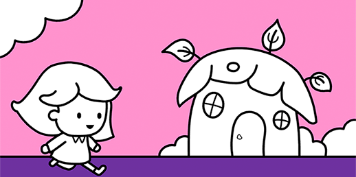 Coloriage en ligne pour bébés et pour enfants de 2 à 5 ans: La Petite Fille 