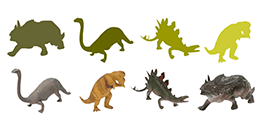 Jeux pour les tout petits. Dinosaures