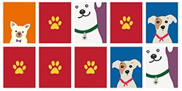 Jeu de Mémoire pour Enfant en ligne: Chiens