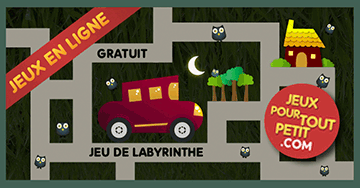 Jeux de labyrinthe en ligne pour enfants de 3, 4, 5 et 6 ans: La maison. Jeu éducatif gratuit pour maternelles