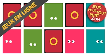 Jeux de mémoire gratuit pour tout petit: Yeux. Jeux en ligne pour enfants de maternelle