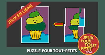 Jeu de puzzle en ligne pour enfants. Jeu gratuit pour petits de 2, 3 et 4 ans: Glace