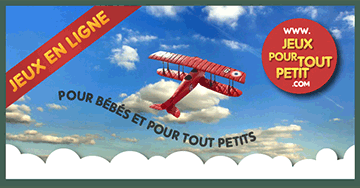 Jeux gratuits pour bébés et pour tout petits: Les avions. Jeux en ligne pour les enfants de 2, 3 et 4 ans