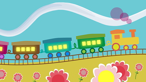 Train de couleurs! Vidéos pour bébés et enfants